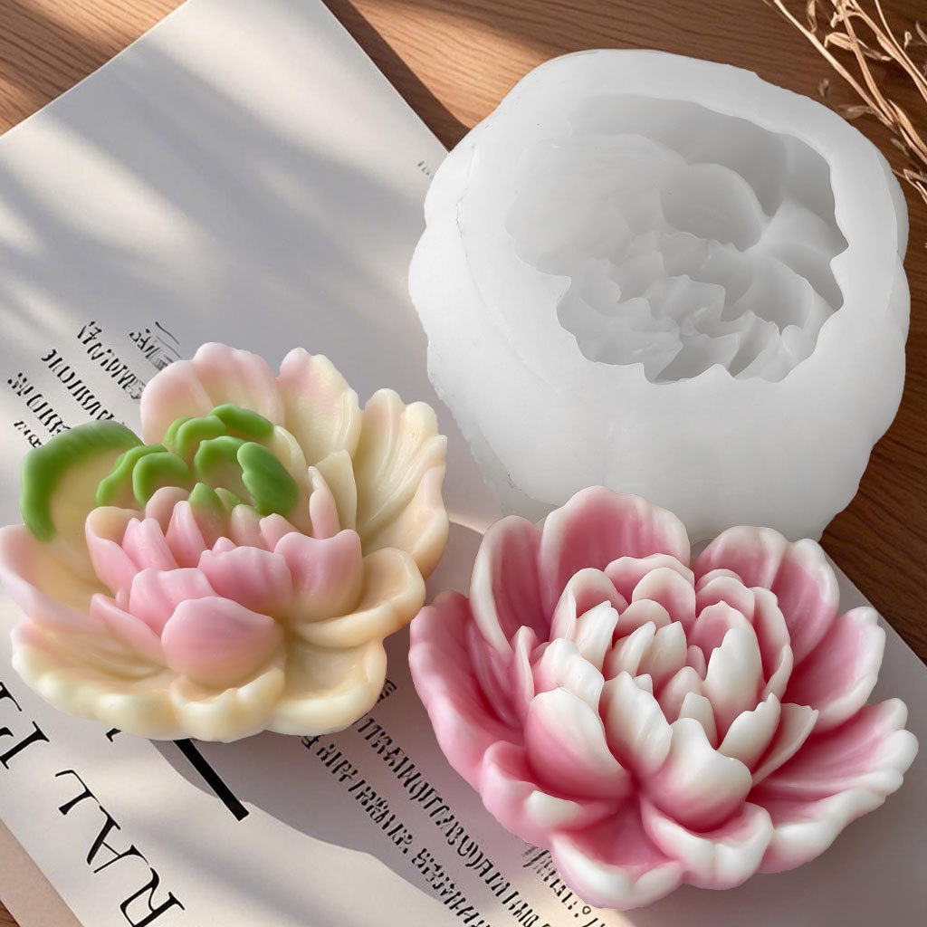 Candle Supplies Store - Forma Silikonowa DIY Róże Kwiaty Ręcznie